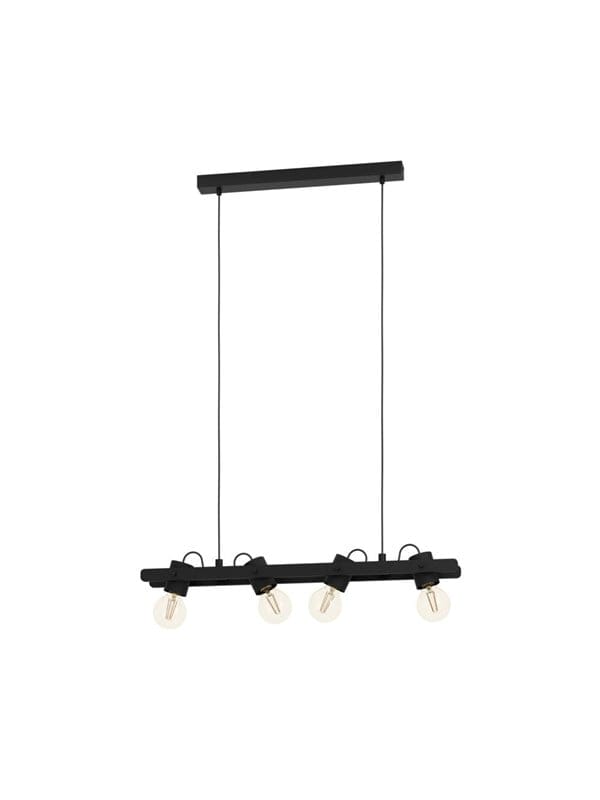 EGLO PLIMSOLL PENDELLEUCHTE 4XE27 L770 SCHWARZ FSC
