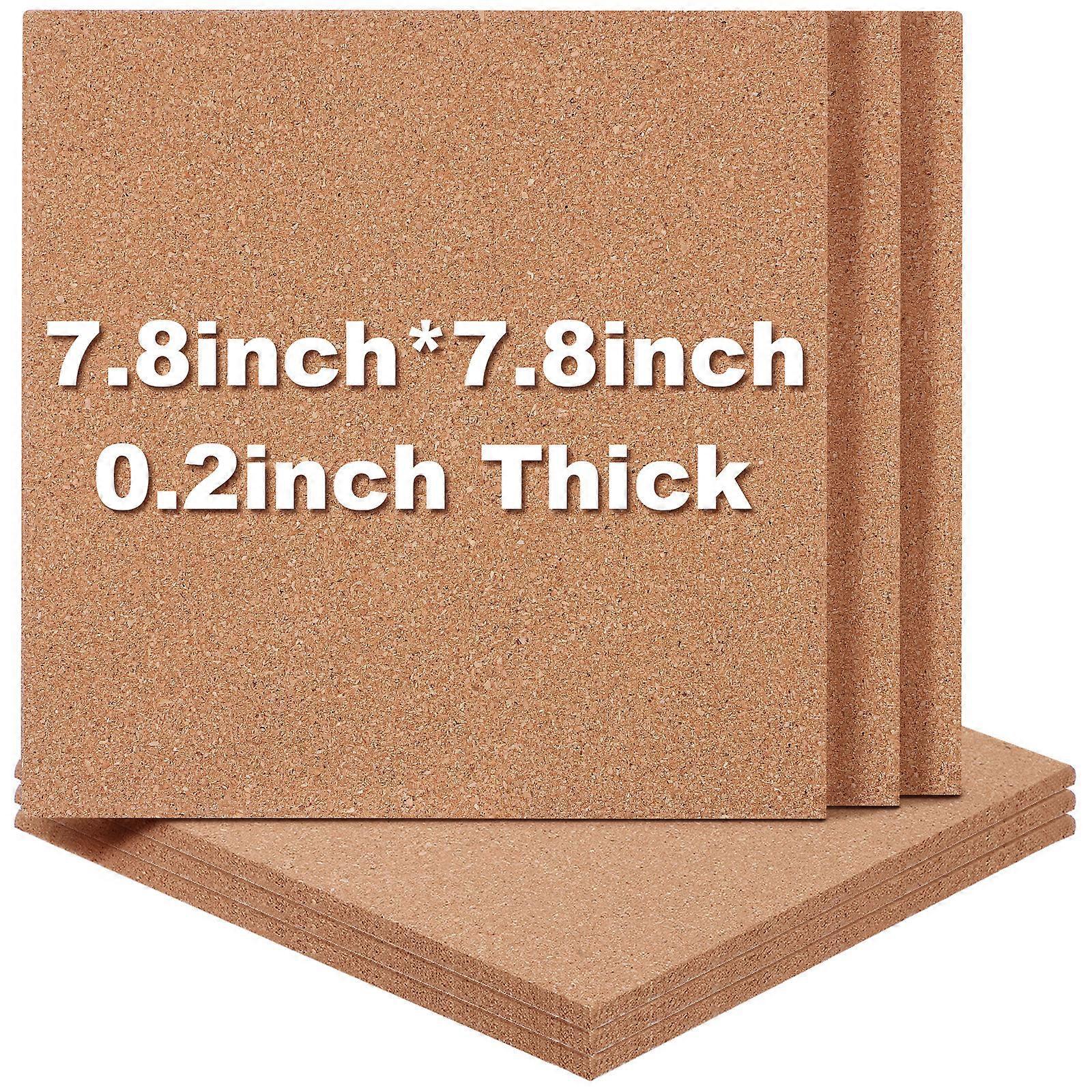 Stück Korktafeln, Quadratische Kork-pinnwände, Dekorative Kork-pinnwände Für Die Wand-20.00x20.00x0.50cm