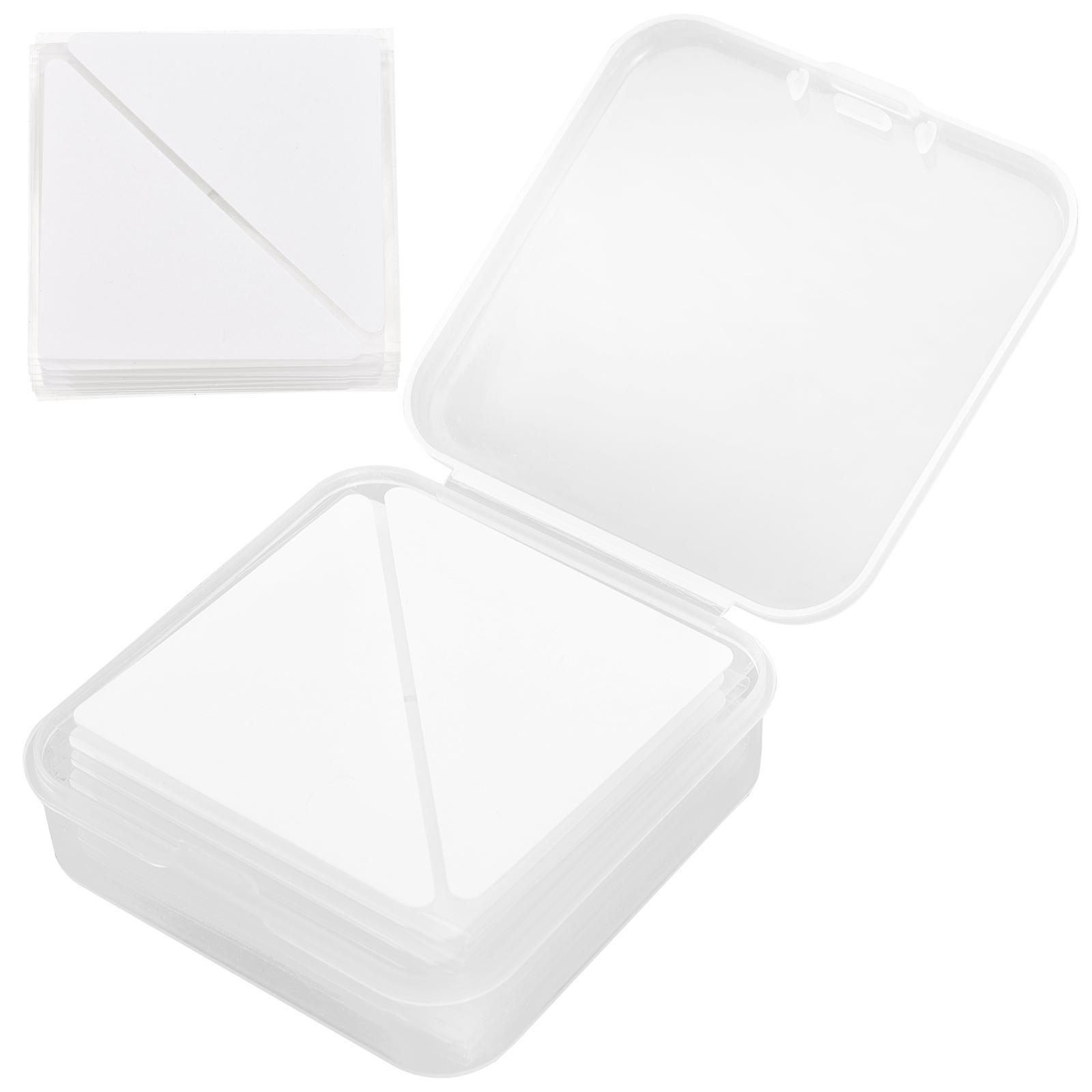 60 Stück Hemdkragenaufkleber, Kragenstäbchen Aus Pvc, Kragenstäbchenaufkleber, Hemdkragenstützstäbchen-5.00x5.00x0.20cm