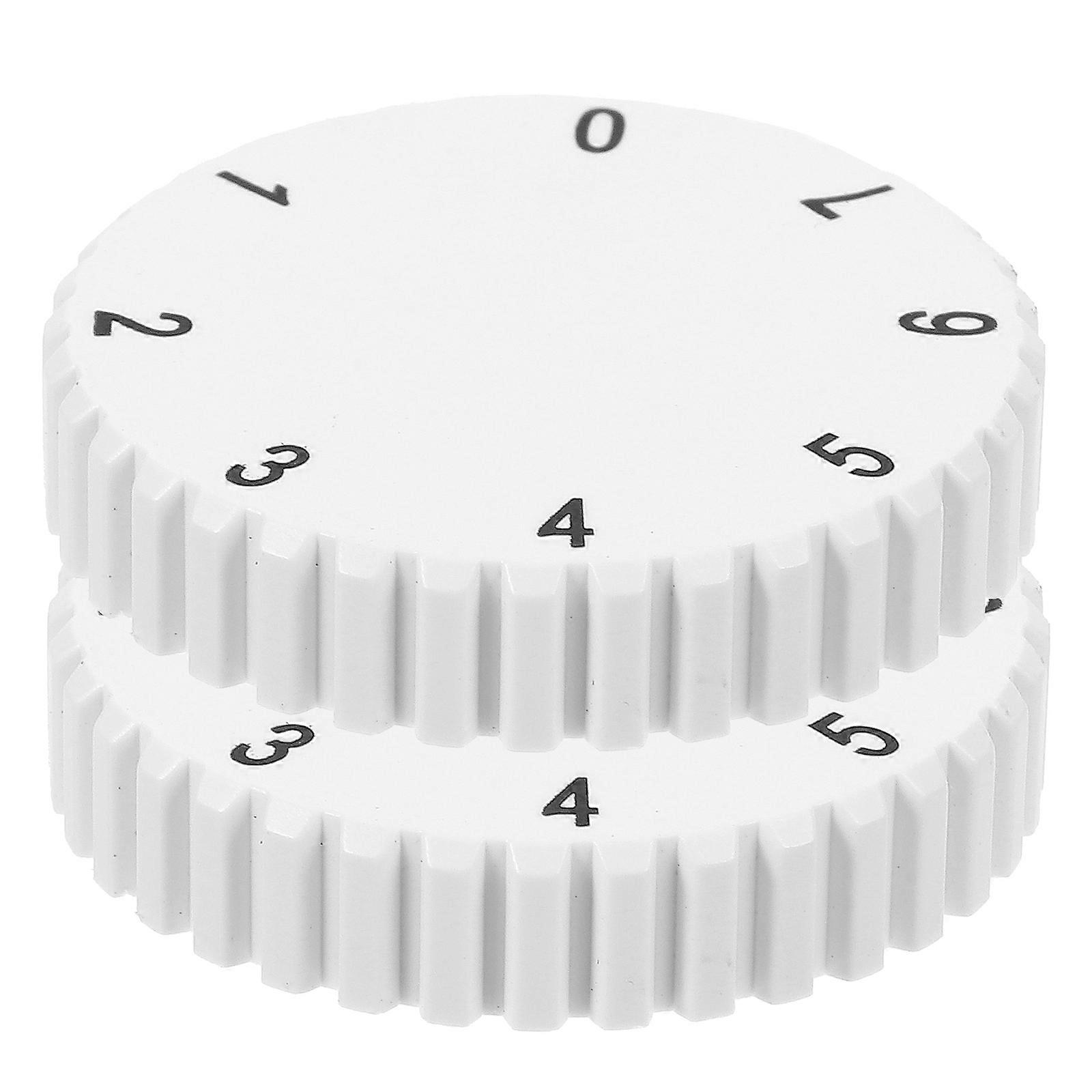 Stück Gefrierschrankknopf, Mehrzweck-temperaturreglerknopf, Kühlschrank-bedienknopf-4.00x4.00x0.80cm-white