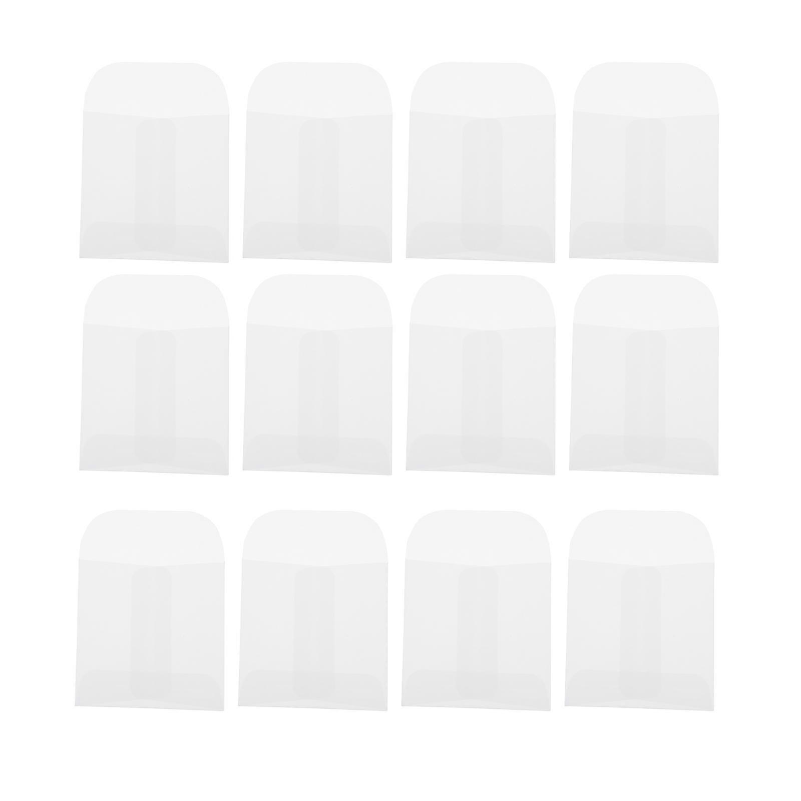 50 Stück Briefumschlag-verpackungsbeutel Für Kleinteile, Münzanhänger, Papierbeutel-8.00x6.00x0.20cm-white