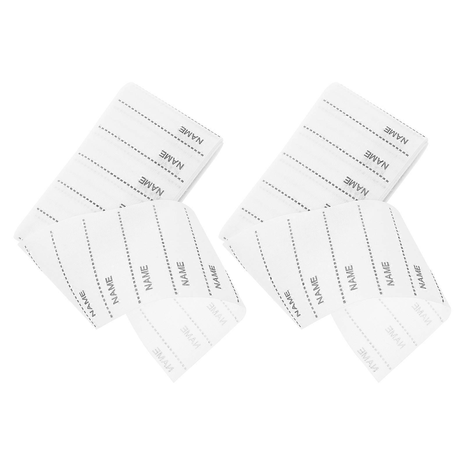 Sets Waschbare, Aufbügelbare Namensetiketten/stoffetiketten Zum Markieren Von Kleidung-161x5.5x0.1cm-white