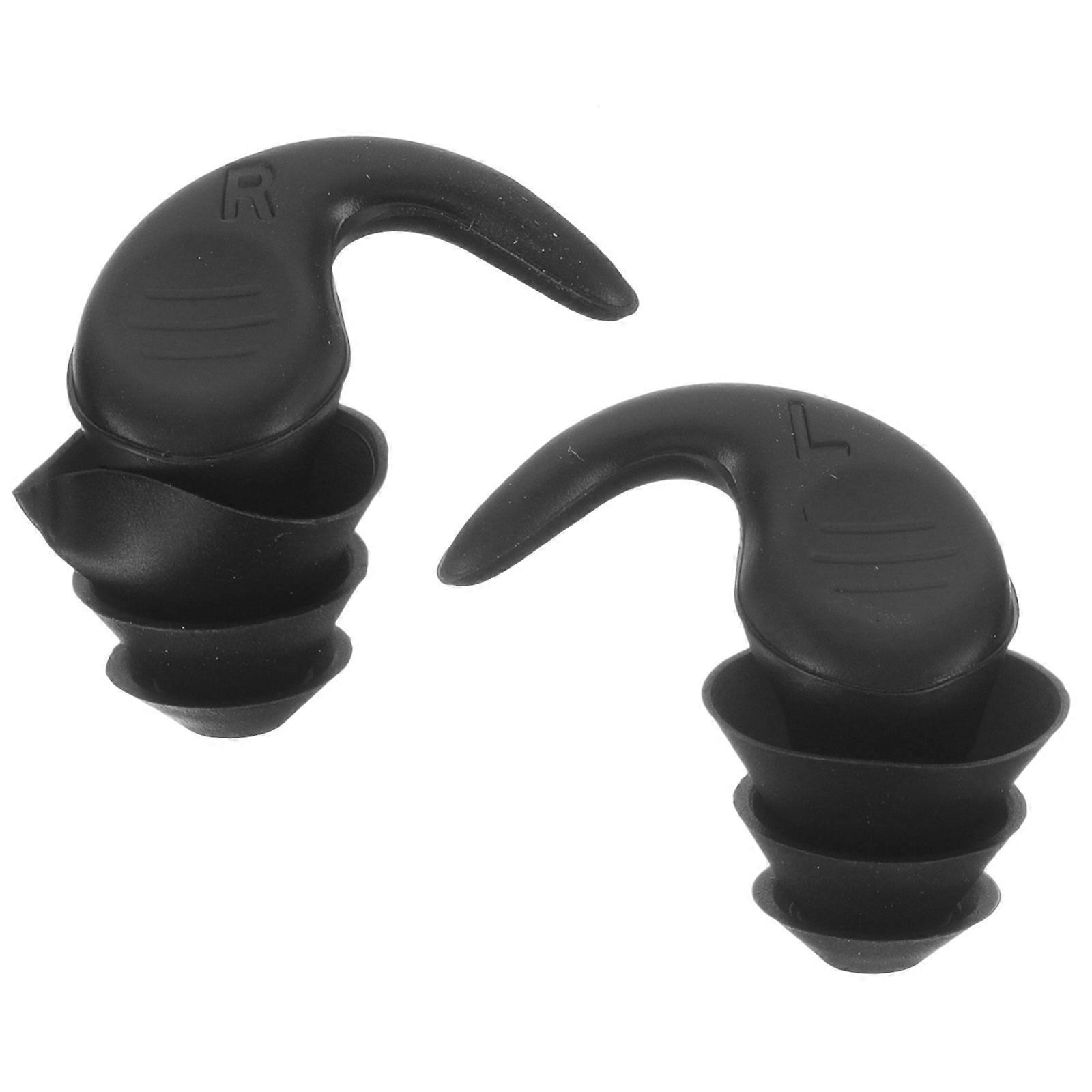 Paar Konzert-ohrstöpsel, Silikon-ohrstöpsel, Lärmreduzierende Ohrstöpsel, Silikon-ohrstöpsel Mit Box-2.5x2.5cm-black