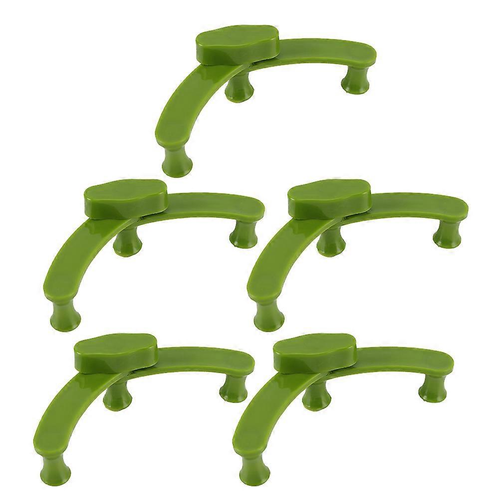 5 Stück Wiederverwendbare Pflanzenzweigbieger, Pflanzenclips Zur Steuerung Des Pflanzenwachstums-12.5x2cm-green
