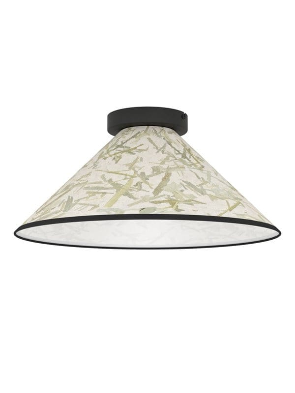 EGLO OXPARK DECKE Ø420 3XE27 BAMBUS BLATTLEUCHTE