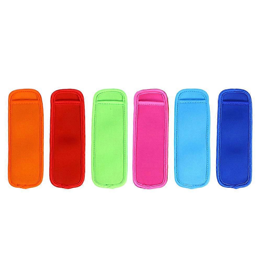 Stück Eisstielhalter, Eisstielabdeckungen, Neopren-eisstielabdeckungen, Abdeckungen Für Gefrorene Stäbchen-18x6.5x0.5cm-assorted Color