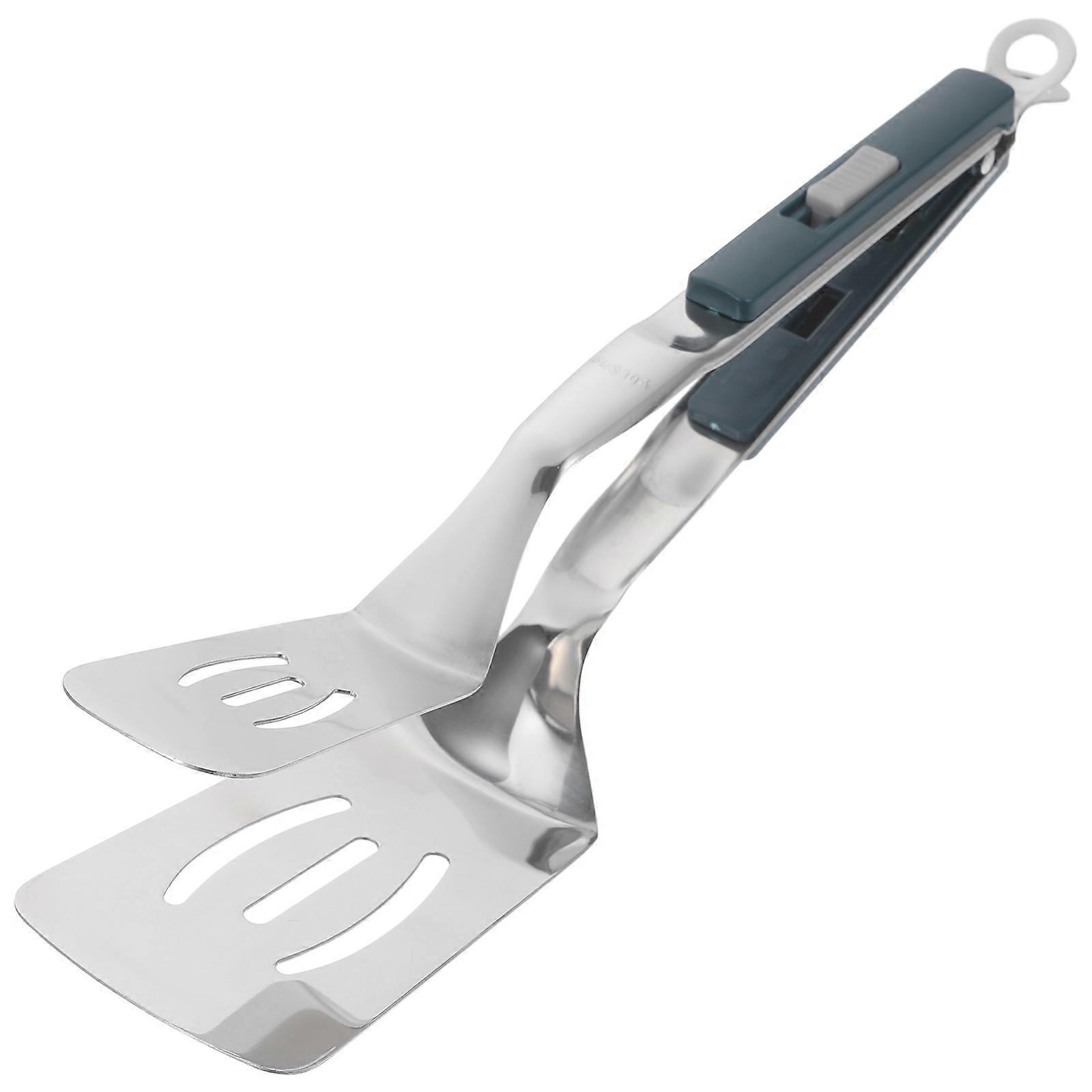 Multifunktionale Grillzange Mit Anti-verbrühungs-funktion, Edelstahl-clip, Grillzange-29.50x6.70x2.50cm-green