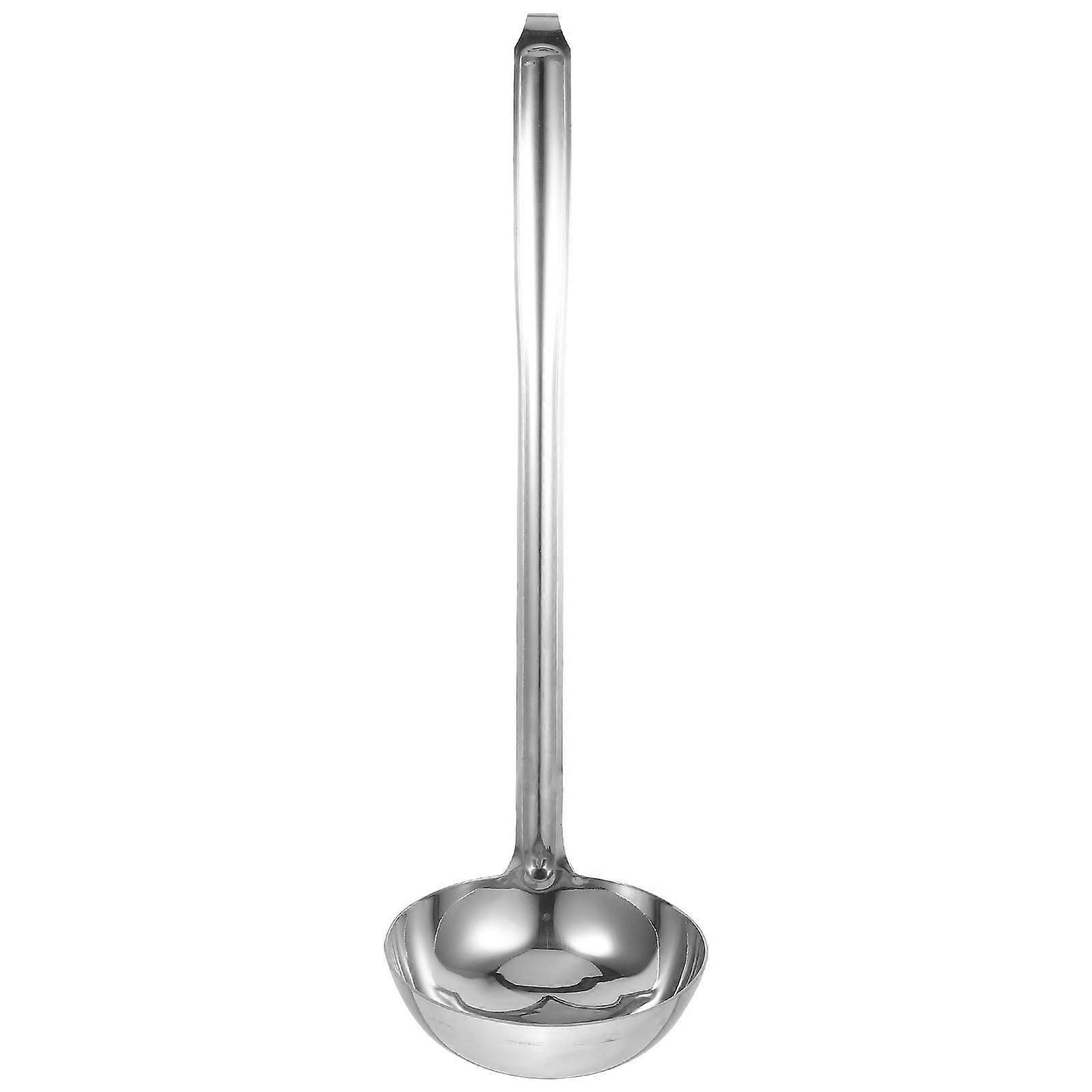 Servierkelle Mit Hängehaken, Edelstahl, Langer Griff, Suppenlöffel, Küchenutensil (13 Cm)