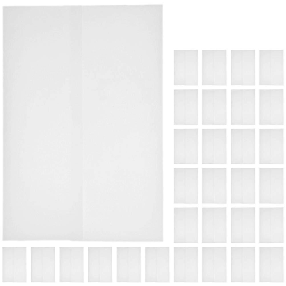50 Stück Einladungskarten, Pergamenthüllen, Kartenumschläge, Blanko-umschläge, Durchscheinende Umschläge-26.80x18.00x0.10cm