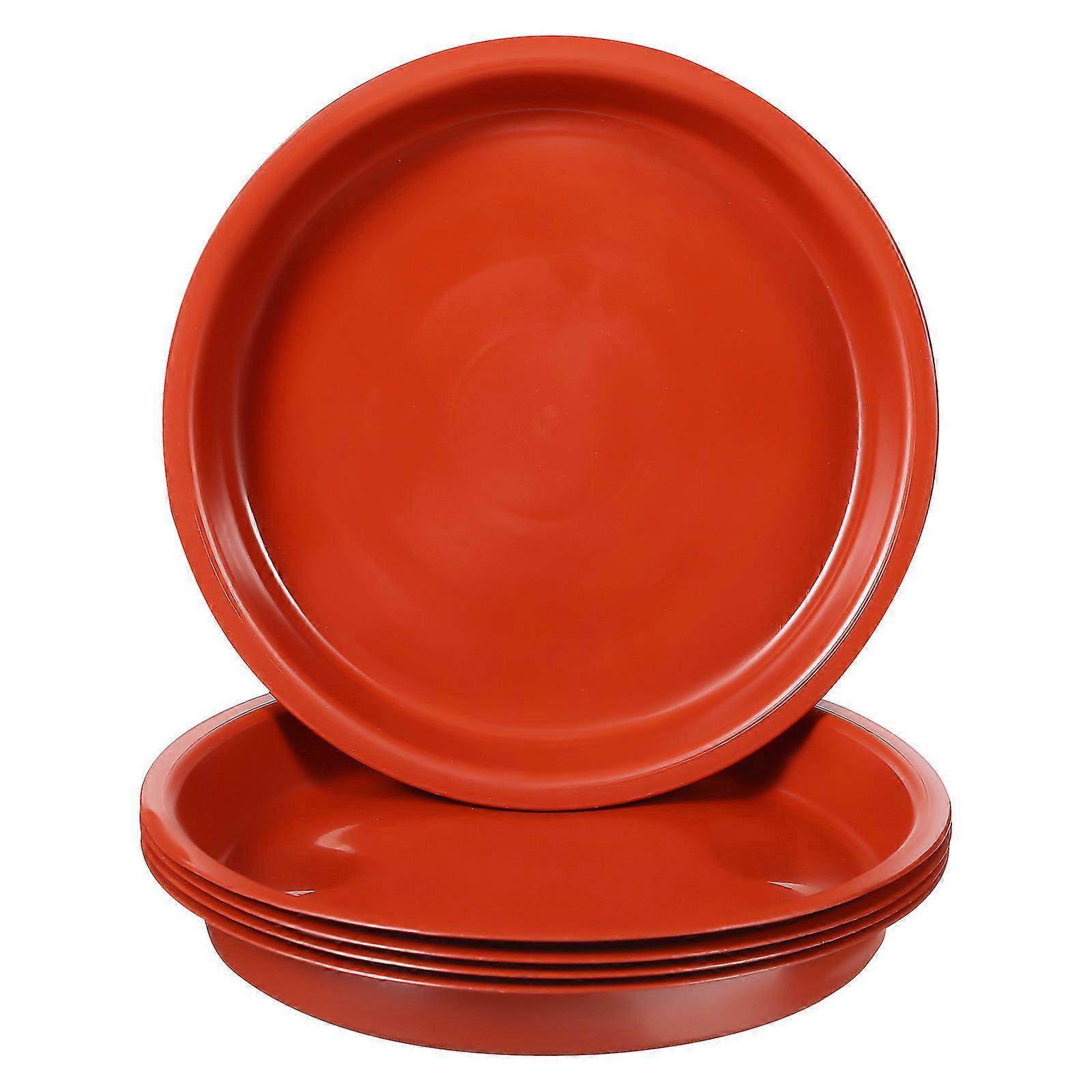 Stück Runde Untersetzer Für Blumentöpfe Aus Kunststoff, Tropfschalen Für Drinnen Und Draußen-15.80x15.80x2.30cm
