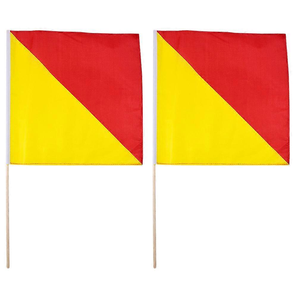 Stück Winksignalfahne, Handsignalfahne, Kleine Winkfahne, Befehlsfahne-50.00x35.00x1.00cm
