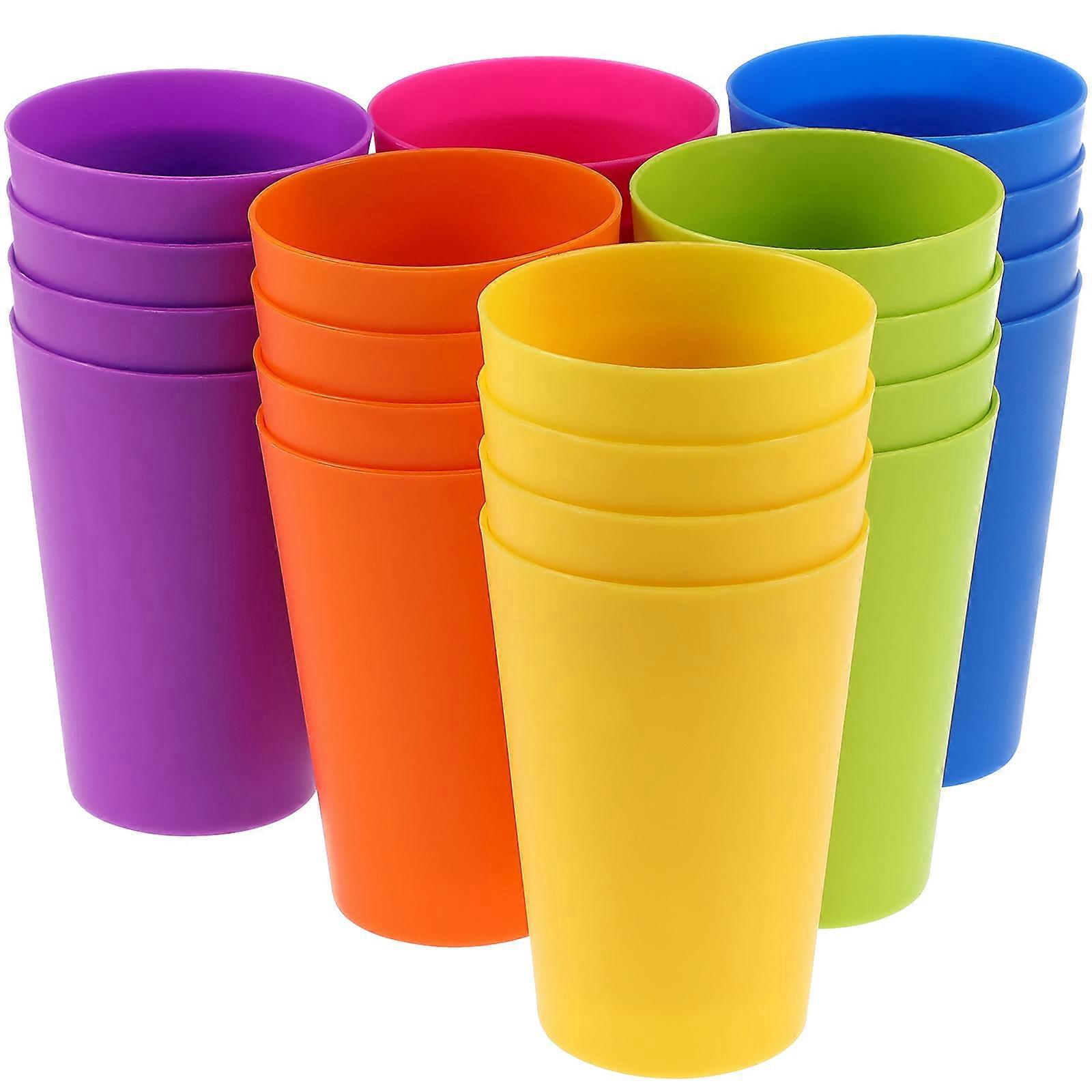 24 Bunte Partybecher In Bärenform Aus Kunststoff, Getränkebecher, Wasserbecher-10.3x7cm-colorful