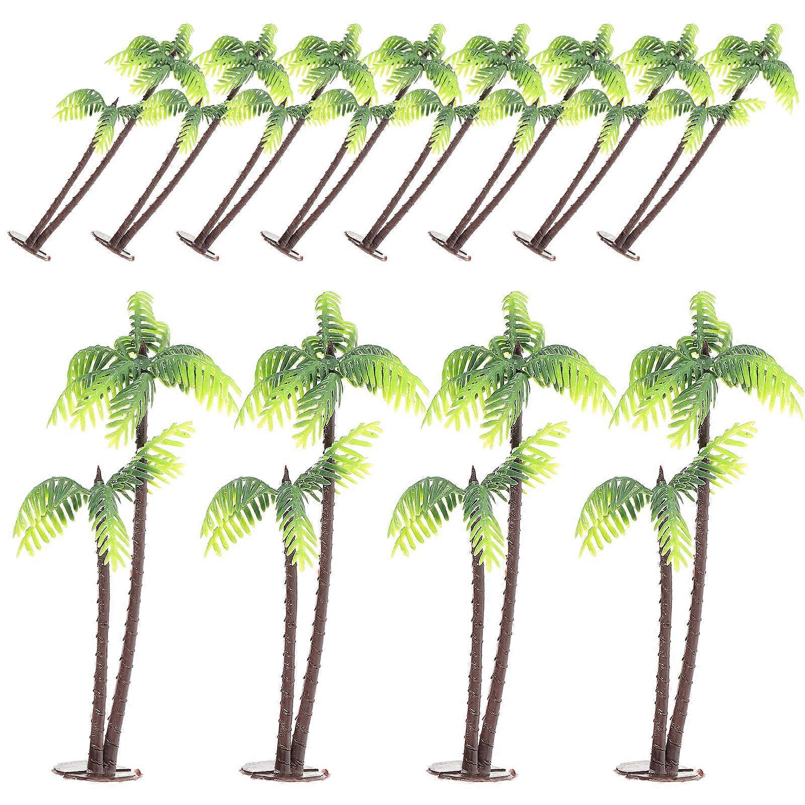 12 Miniatur-pflanztöpfe Aus Kunststoff In Form Von Kokospalmen, Ideal Für Bonsai-bastelarbeiten, Mikrolandschaften Und Diy-dekoration-1