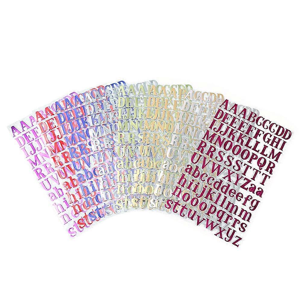10 Bunte Buchstabenaufkleber, Alphabet-aufkleber, Diy-aufkleber (farbe Zufällig)