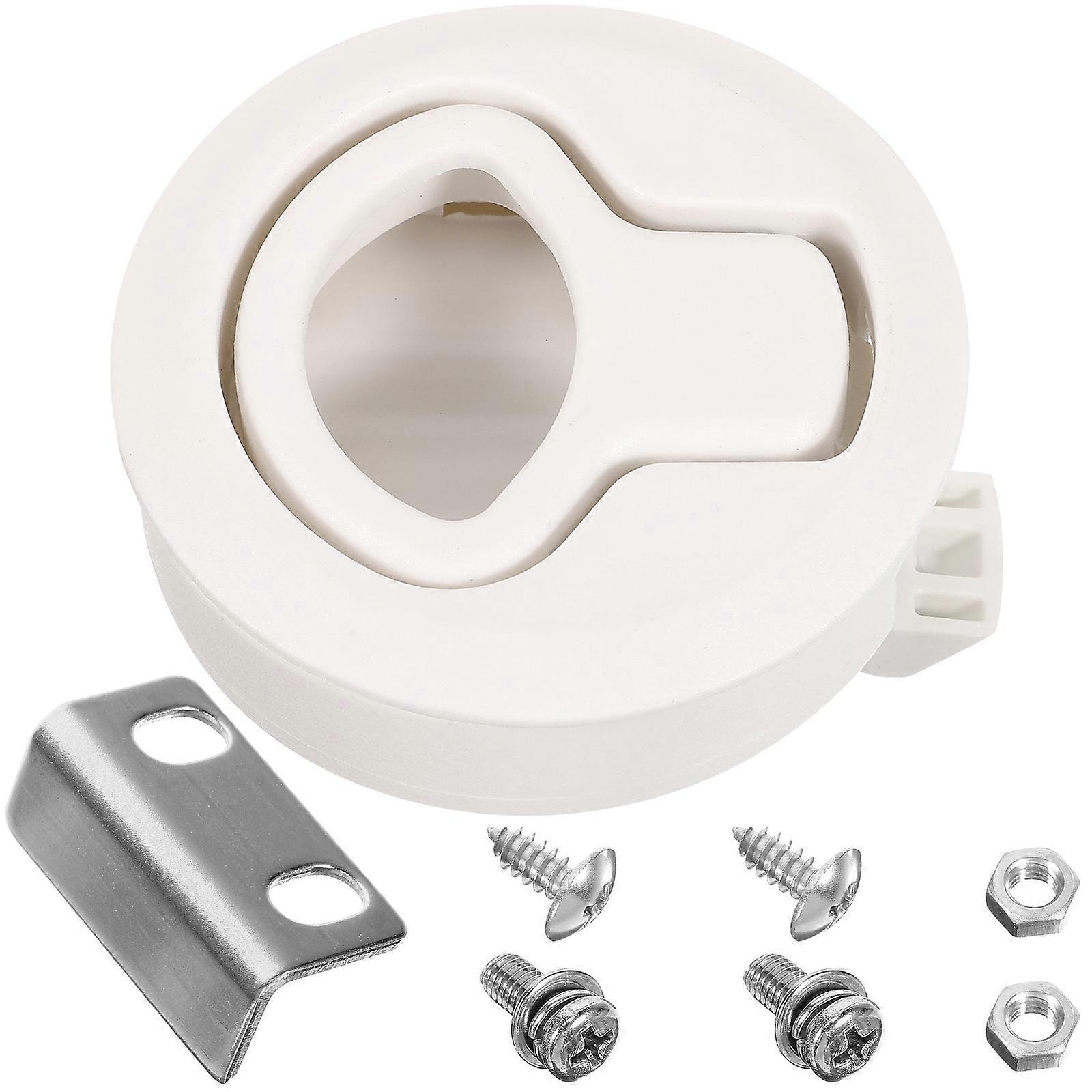 Bootsriegel, Marine-bootsriegel, Schrankgriff, Runder Riegel, Zubehör-6.5x6cm-white