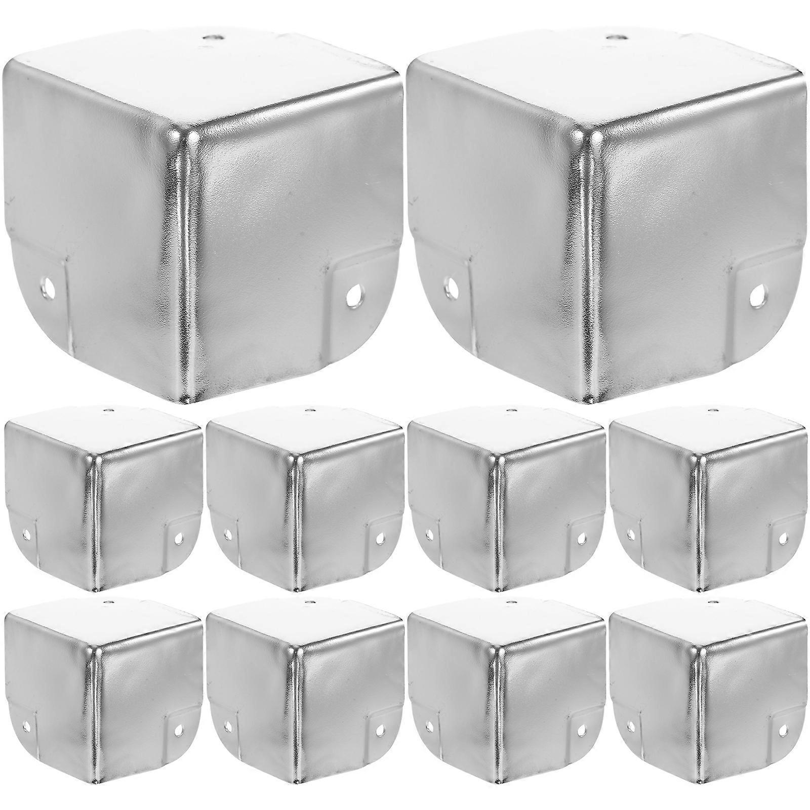10 Stück Eckenschutz Für Holzkisten, Eckabdeckung Für Schränke, Dekorative Kantenabdeckung, 50 Mm-5.00x5.00x5.00cm-silver