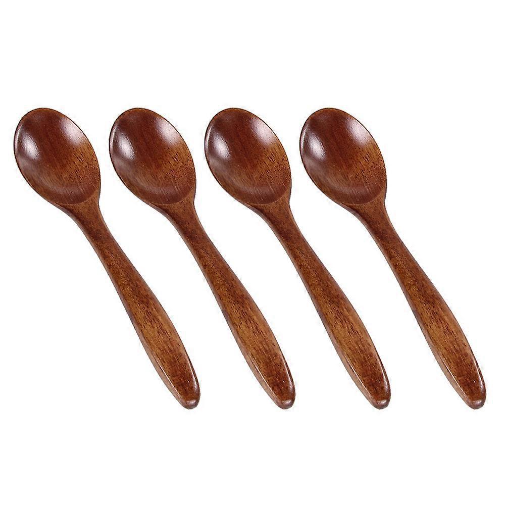 Stück 14 Cm Naturholzlöffel, Kreativer Honiglöffel, Kaffeelöffel, Geschirr-14x3x1cm