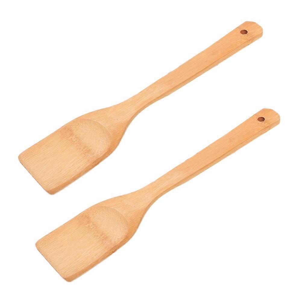Stück Langgriffige, Antihaftbeschichtete Holzspatel, Kleine Holzwender, Kochschaufel, Küchenutensilien (30 X 6 Cm)