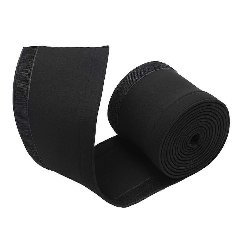 Rollen Neopren-kabelschutzschlauch, 1 M Klettverschluss-kabelschutzschlauch, Kabelmanagement-zubehör-100.00x10.00x0.20cm-black