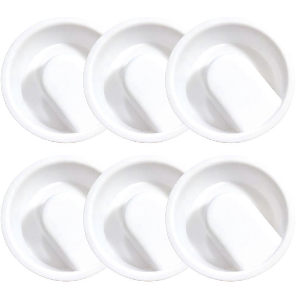 6er-set Haushaltskrugdeckel, Praktische Karaffendeckel, Multifunktionale Wasserkrugdeckel, Wohnaccessoire-7.6x7.6x4.3cm-white
