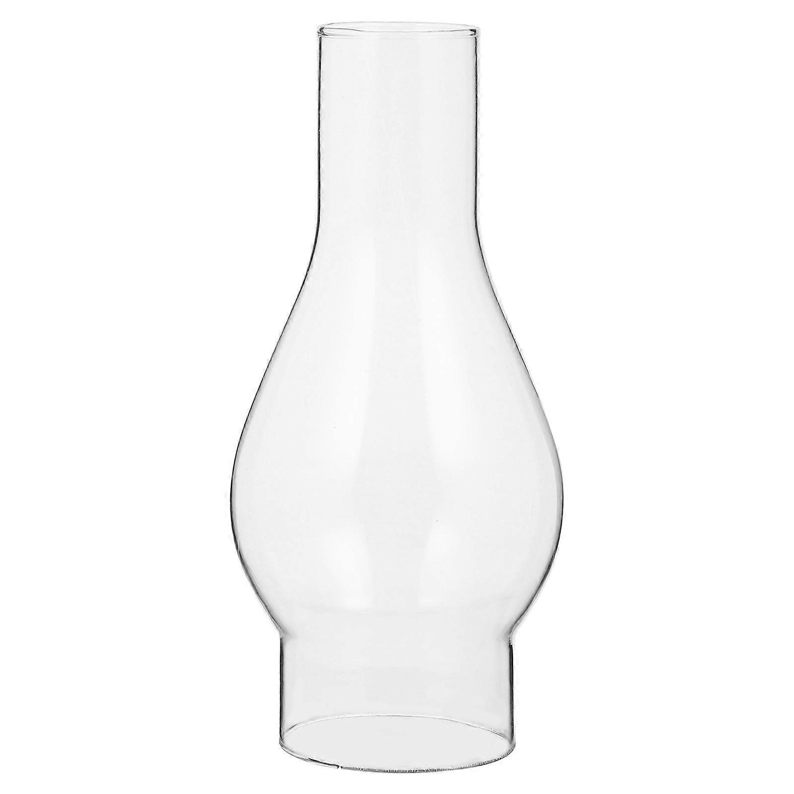 Klarglas-öllampen-schornstein, Petroleumlampen-schornstein, Lampenschirm-17.50x7.60x7.60cm-transparent