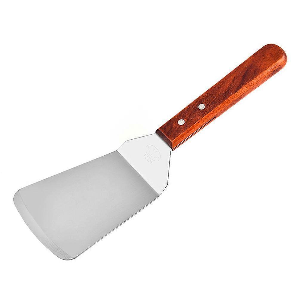 Steakspatel, Multifunktionaler Edelstahl-garniturspatel Mit Holzgriff, Pizzabesteck Für Zuhause Und Den Laden (große Größe)-31.8x10x2cm