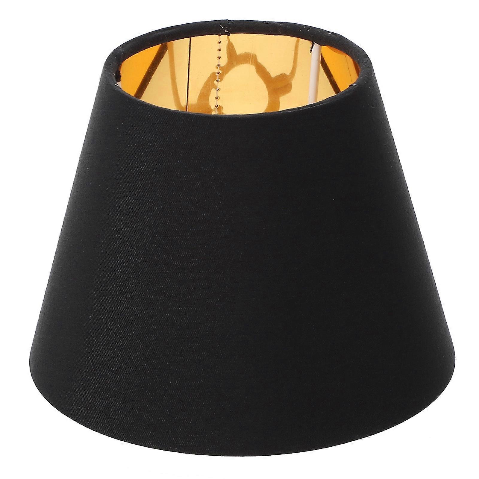 Stofflampenschirme E14 Meson Schraubfassung Kronleuchter Wandlampe Staubschutzabdeckungen-15x9x12cm-black