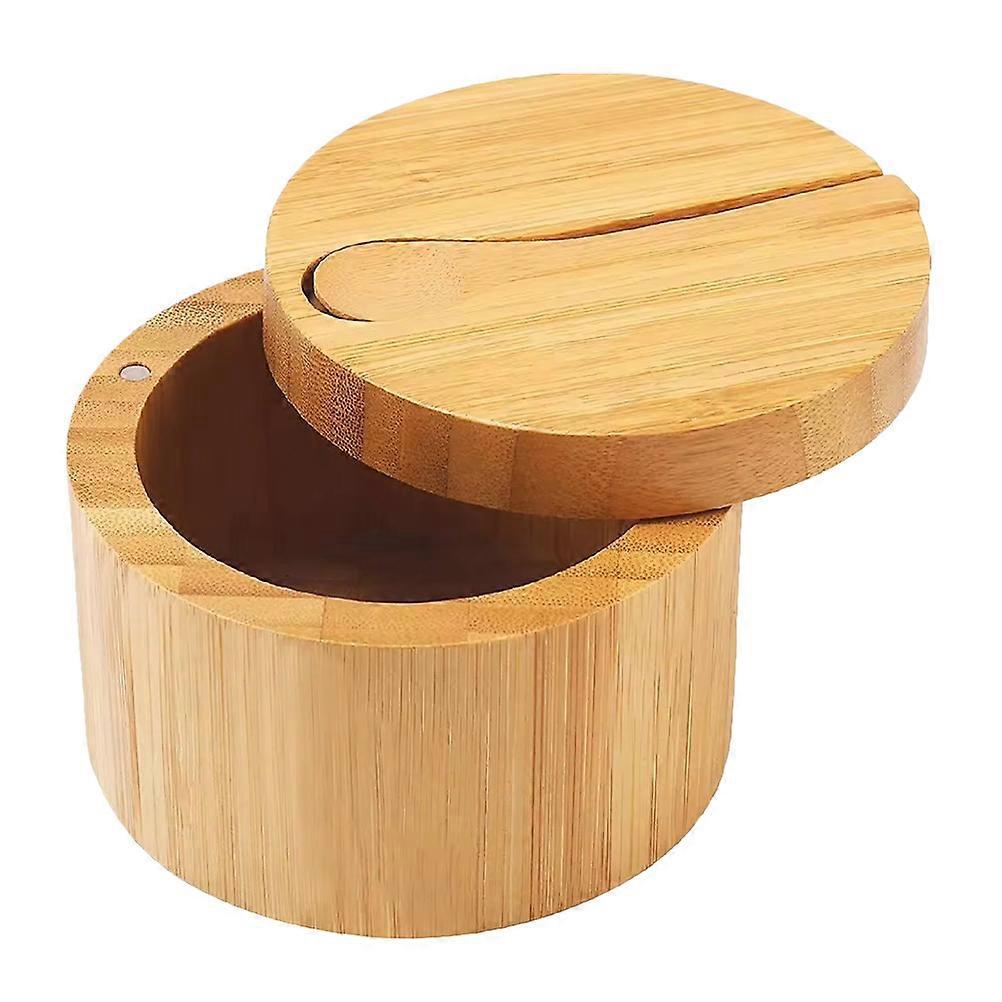 Salzbehälter Mit Magnetdeckel, Runder Gewürzbehälter Für Die Küche, Ideal Für Pfeffer-9.00x9.00x7.00cm
