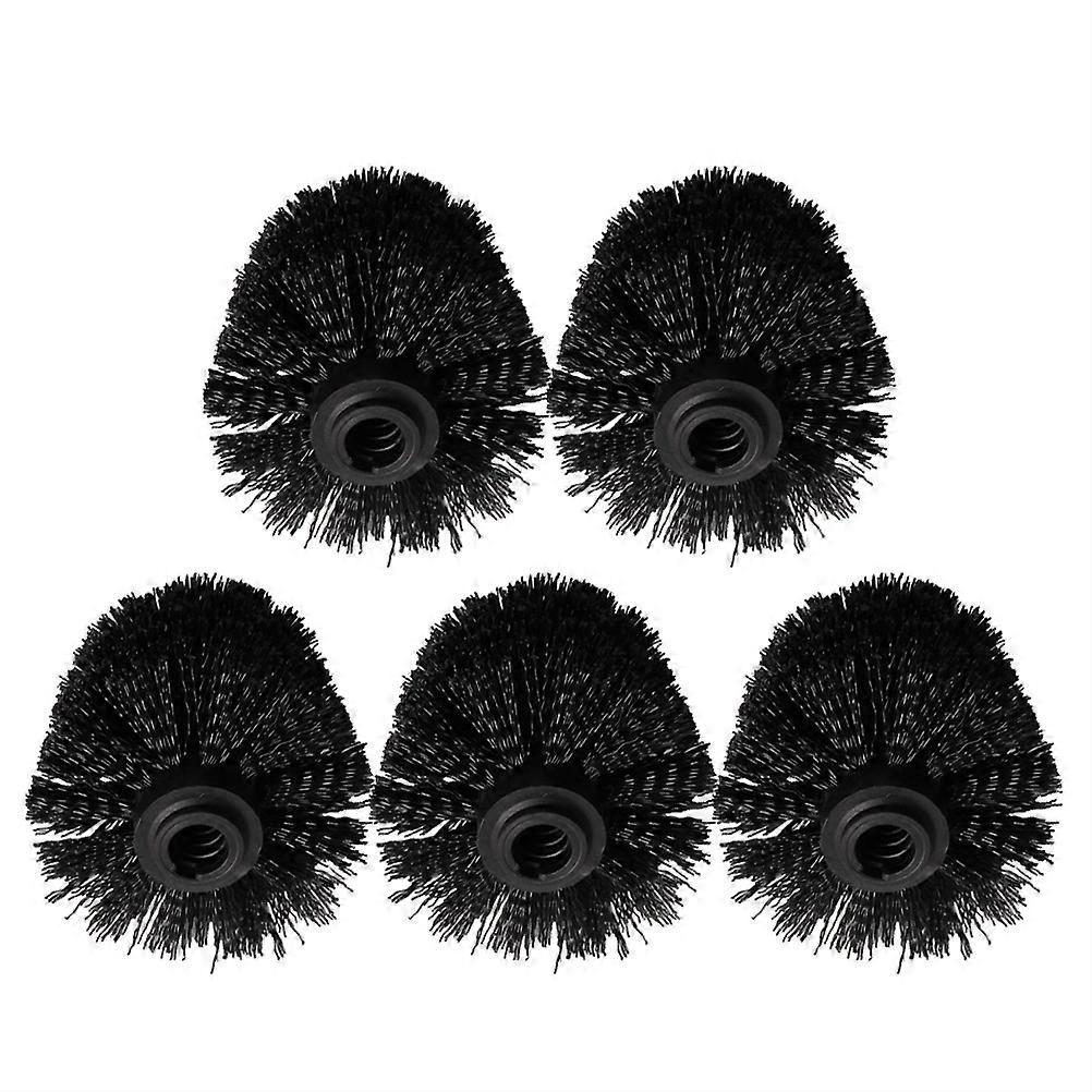 Stück Kunststoff-toilettenbürstenköpfe, Kugel-ersatz-toilettenbürstenköpfe Für Zuhause-10.00x8.00x8.00cm-black