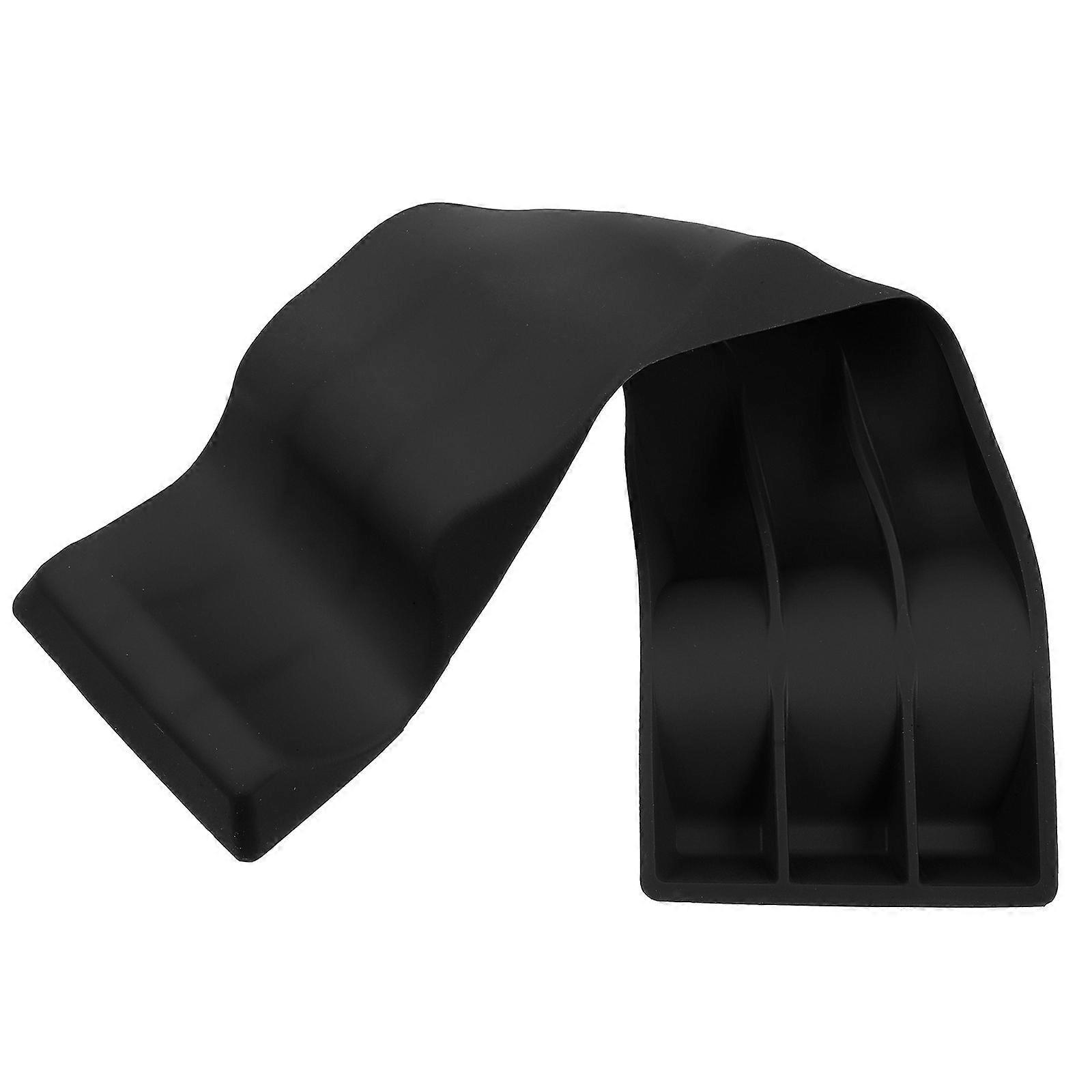 Stück Silikon-weinflaschenstapler, Kreativer Halter Für Cola- Und Rotweinflaschen, Faltbar-29x7.5x1.5cm-black