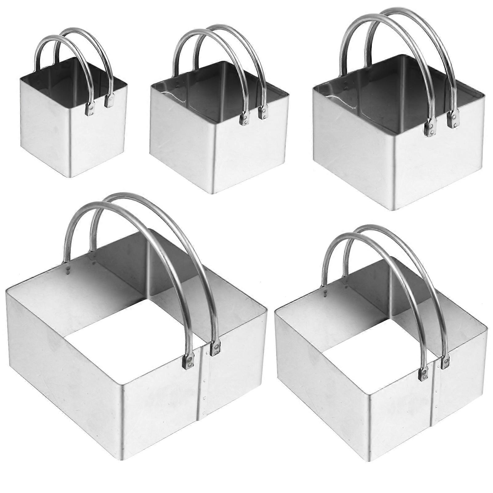5-teiliges Set Keksformen Aus Edelstahl Zum Ausstechen Von Teigtaschen Und Plätzchen-8x8x9cm