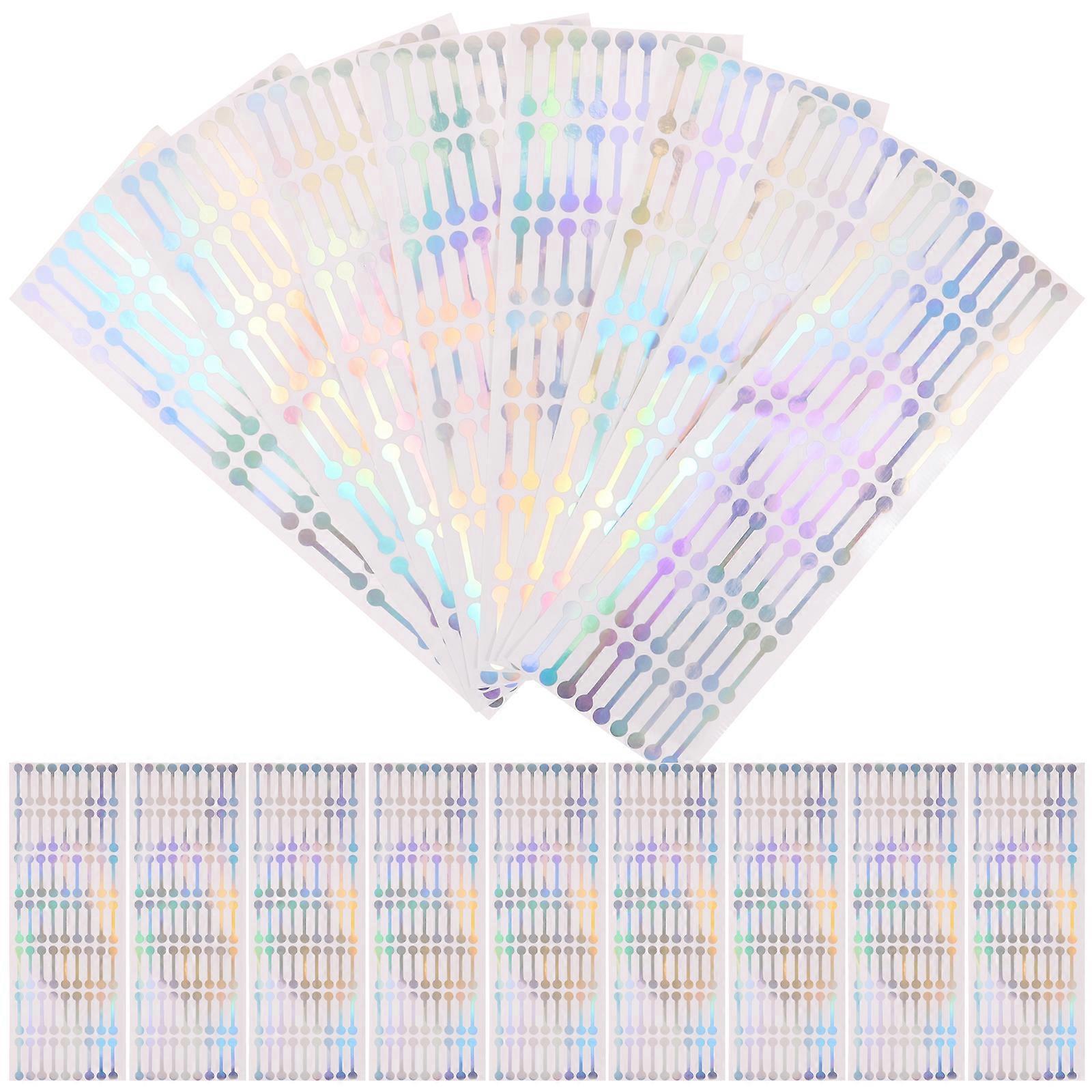 500 Stück Selbstklebende Siegelaufkleber, Lange Aufkleber Für Die Verpackung Von Kosmetikflaschen-3.00x0.70x0.10cm