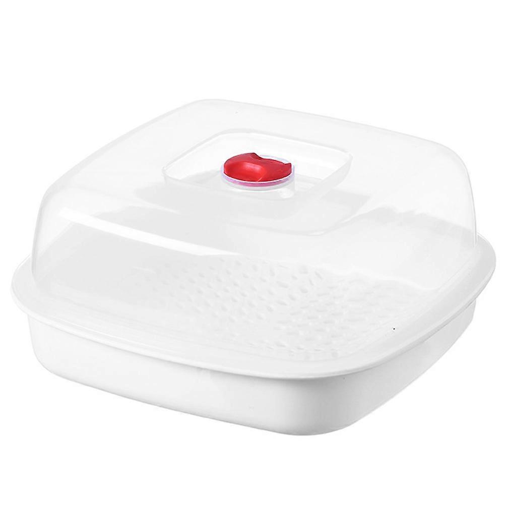 Mikrowellen-dampfgarer, Professioneller Reis- Und Fischdämpfer, Küchen-dampfgarer-21.00x21.00x11.00cm-white