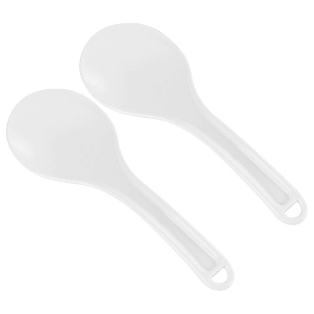 Stück Wiederverwendbare Reislöffel, Antihaftbeschichtet, Reislöffelpaddel, Küchen- Und Essbesteck-19.50x7.00x2.00cm-white