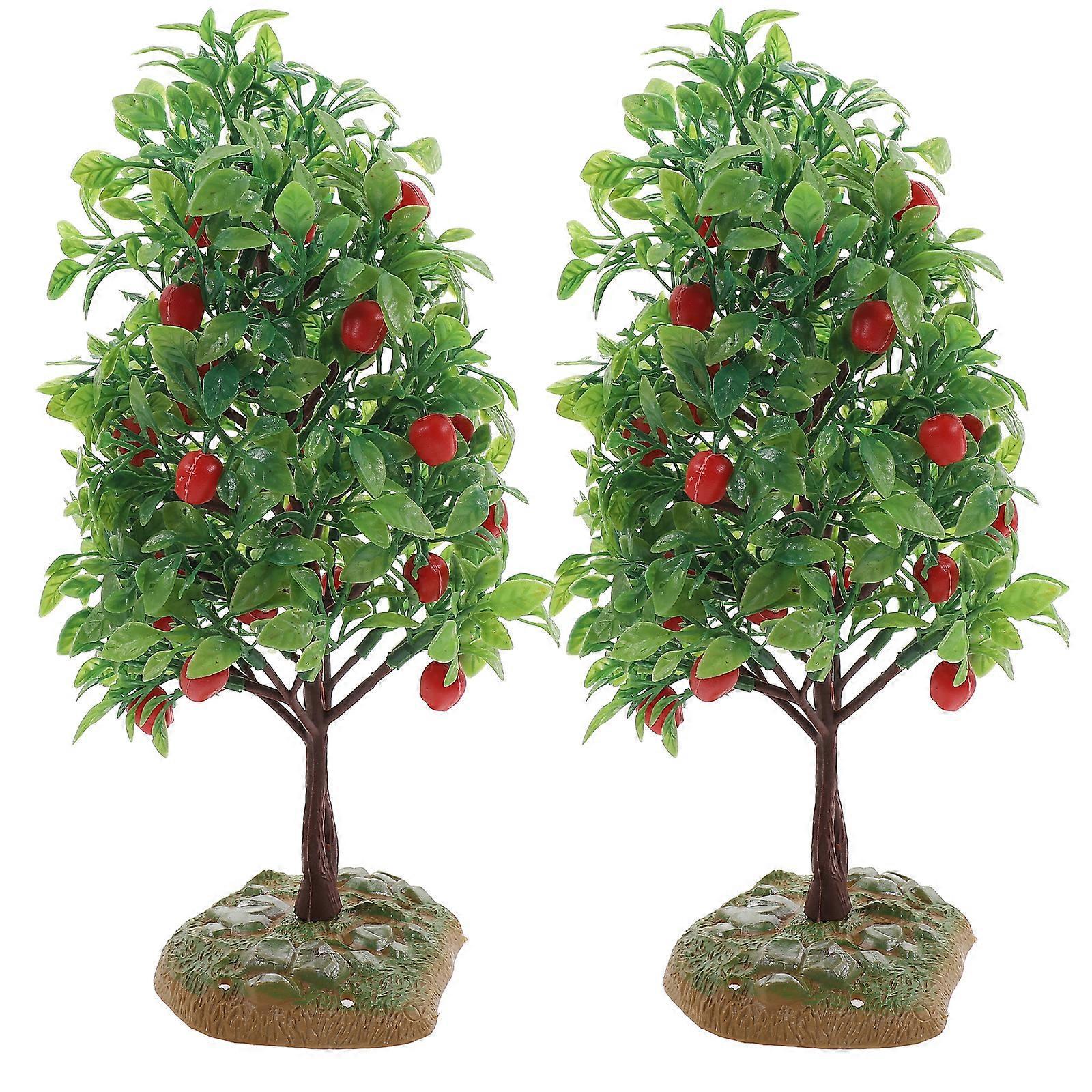 Stück Künstliche Obstbaumdekorationen Für Die Gartengestaltung, Sandtischdekoration-21.00x10.50x10.00cm-green