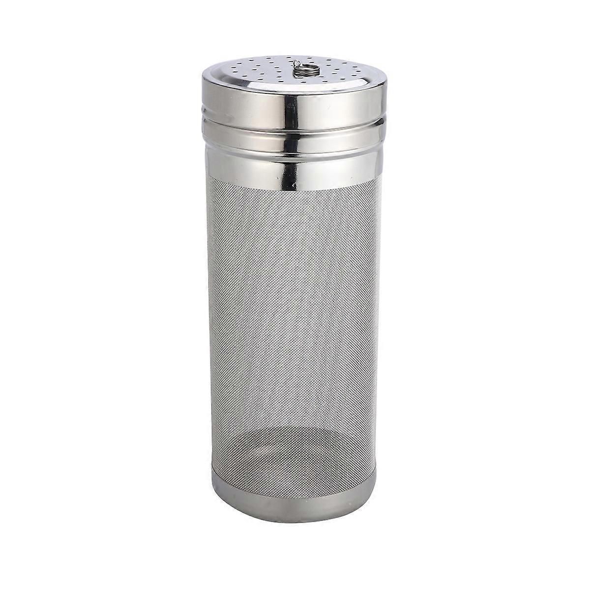 7x18cm Edelstahl-trichter-braufilterpatrone Bier- Und Weinfass-siebwerkzeug-silver