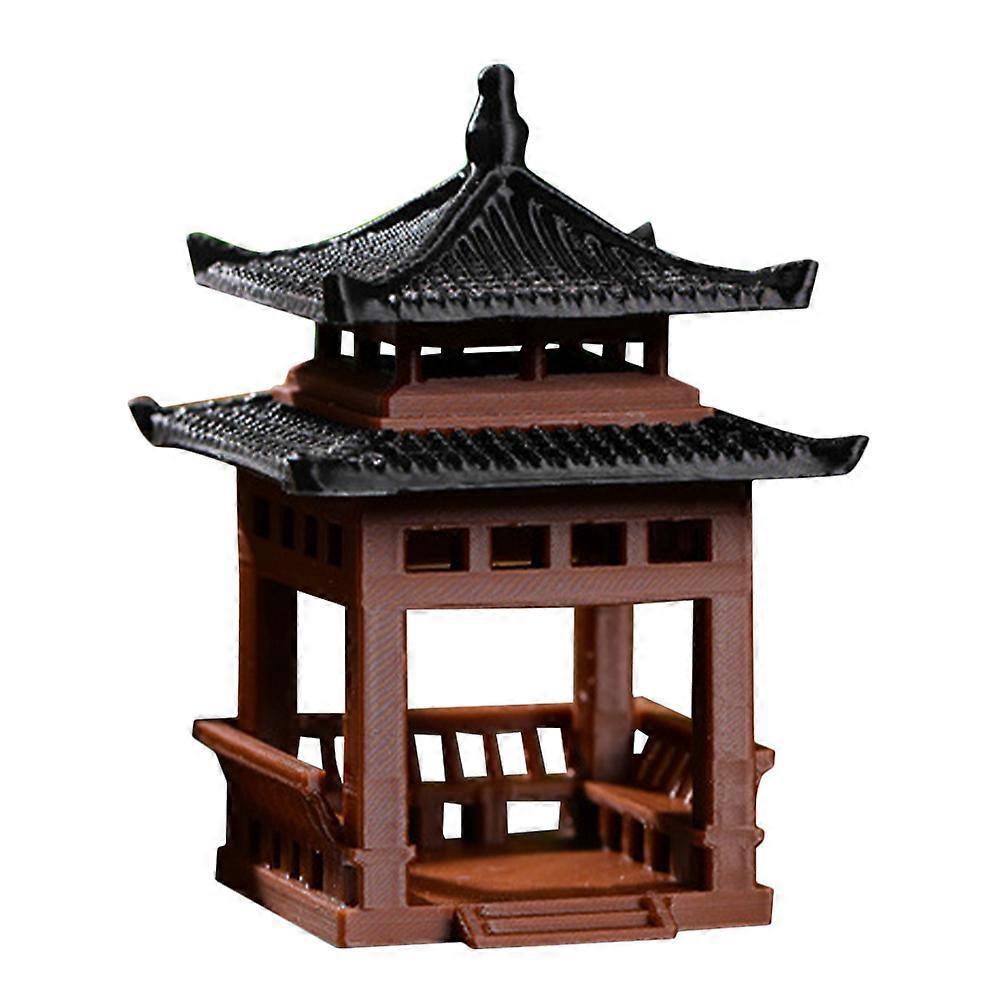 Mini-pavillon-ornament, Mini-pavillon-statue, Dekorative Pavillon-dekoration, Garten-bonsai-dekoration-8.00x5.00x5.00cm