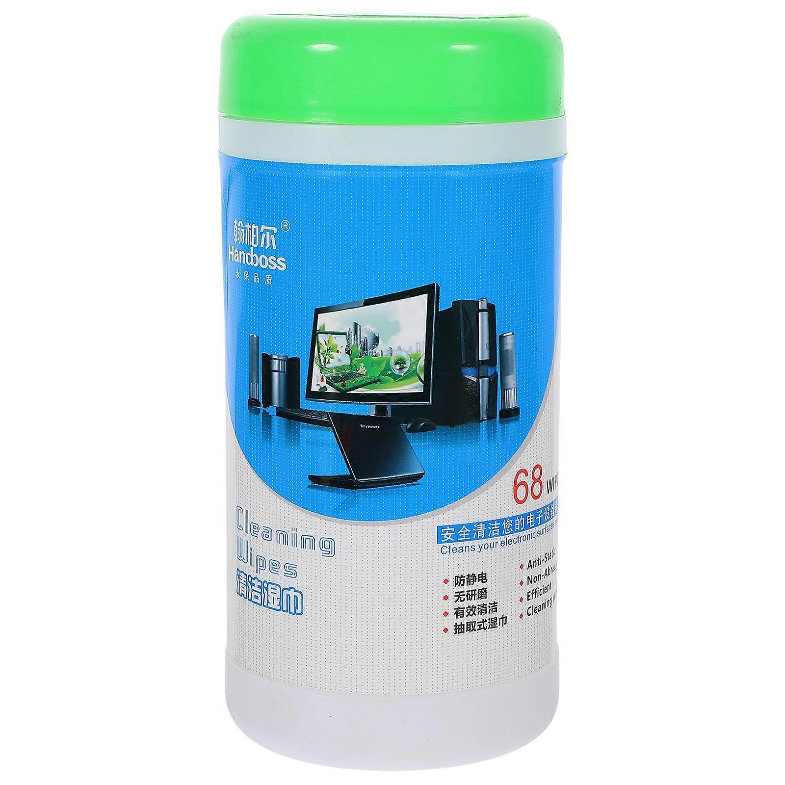 Flasche/88 Stück Monitorreinigungstücher, Vorbefeuchtete Reinigungstücher Für Computermonitore-17.00x8.50x8.50cm