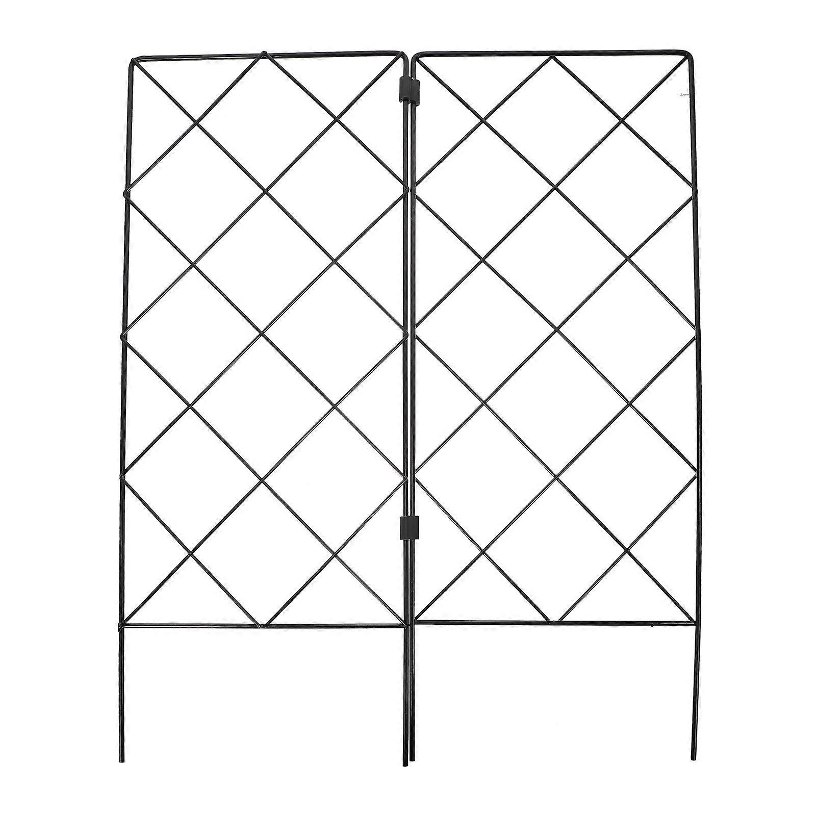 Stück Multifunktionale Ständer, Faltbare Rankenhalter, Pflanzenstützen-53.50x40.50x0.30cm-black