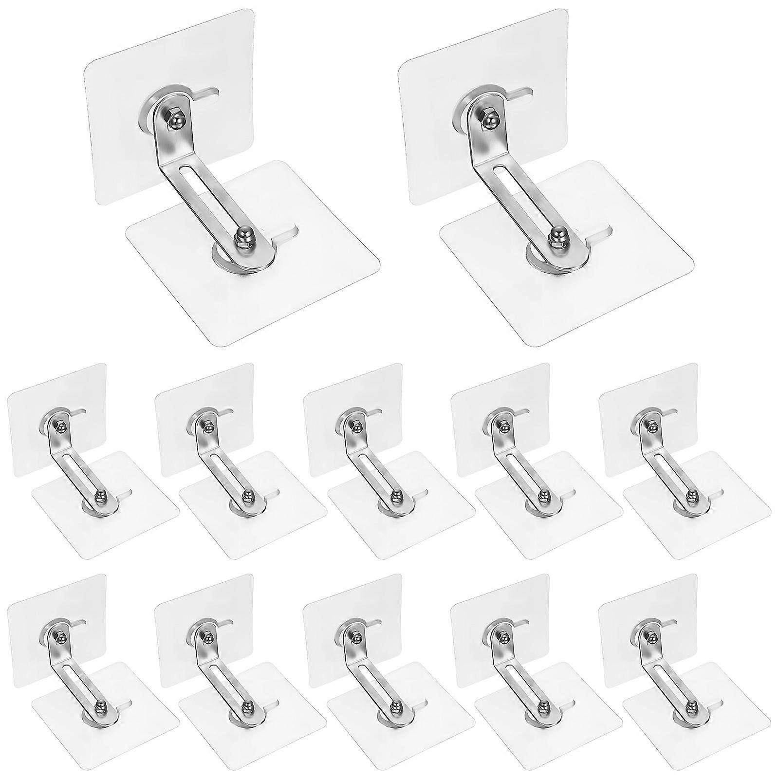 12 Stück Möbelanker, Selbstklebend, Ohne Bohren, Schrankhaken Zur Verhinderung Von Umkippen, Haushaltsmöbelhaken-6.00x6.00x6.00cm