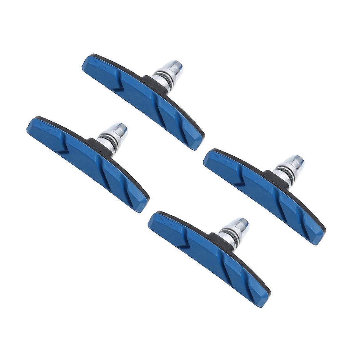 Paar Mountainbike-v-bremsbeläge, Bremsbacken, Bremsklötze, Fahrradzubehör Für Mtb-v-bremssystem (blau)-4pcs-blue