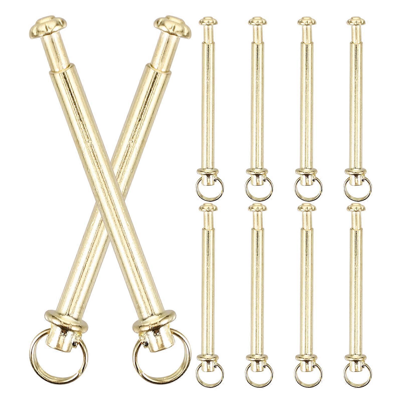 10 Sätze Nieten Und Muttern Für Die Welle Eines Klappventilators, Reparaturset Für Massive Wellen, Befestigungselemente-3.00x0.40x0.40cm-golden