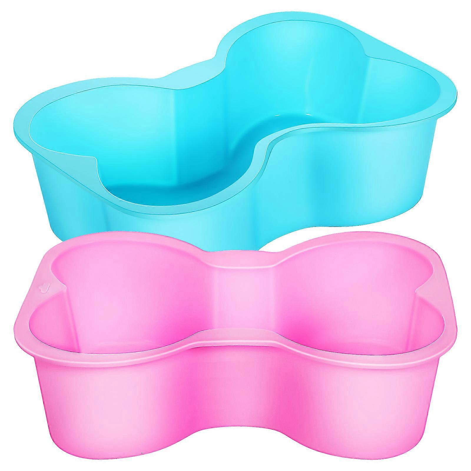 2er-pack Hundekuchenform In Knochenform, Originelle Haustierkuchenform, Silikon-kuchenform, Backform-16.00x13.00x5.00cm