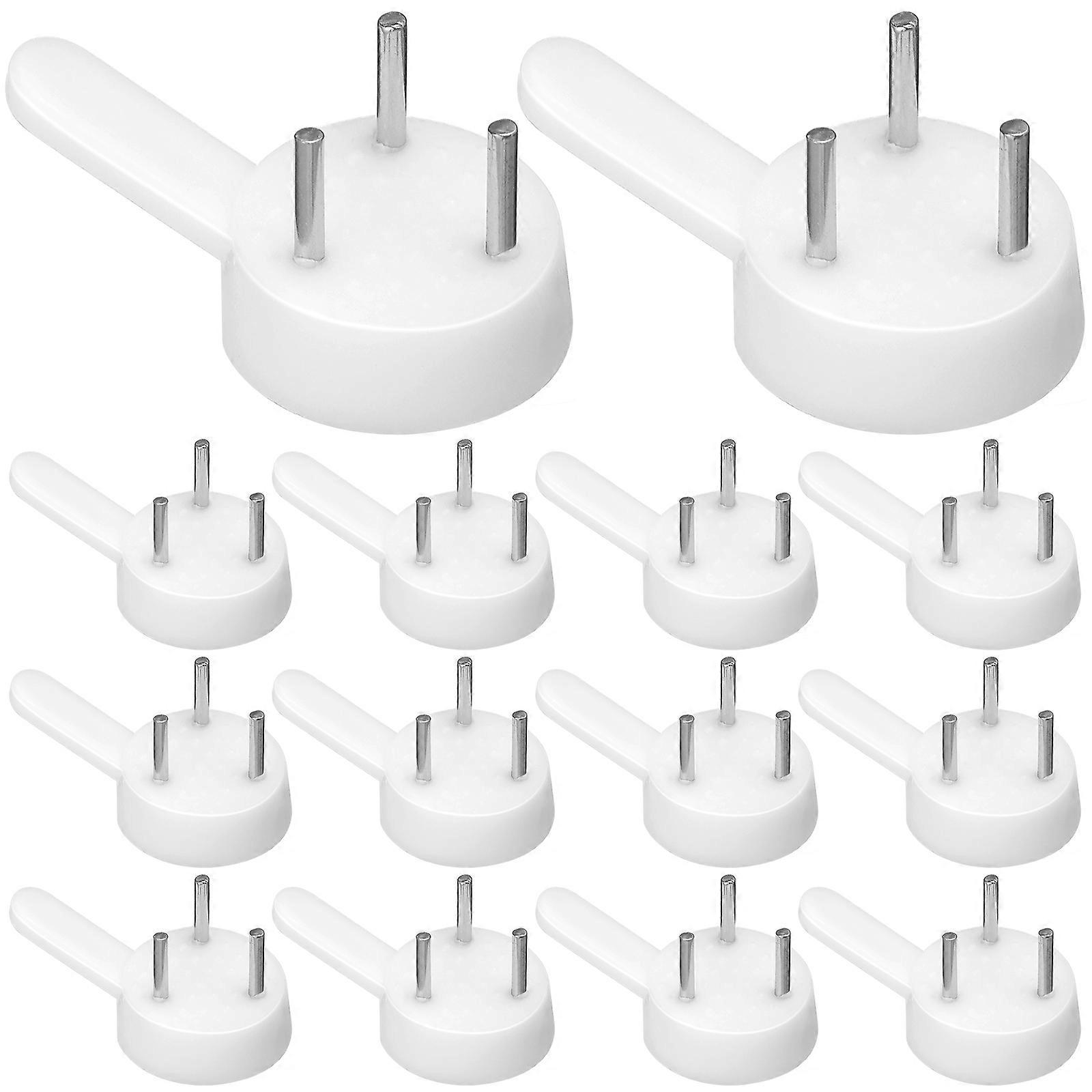 100 Stück Bilderrahmenhaken, Gemälde- Und Fotorahmenhaken, Nahtlose Wandnägel Für Den Haushalt-2.2x1.5x1.2cm-white