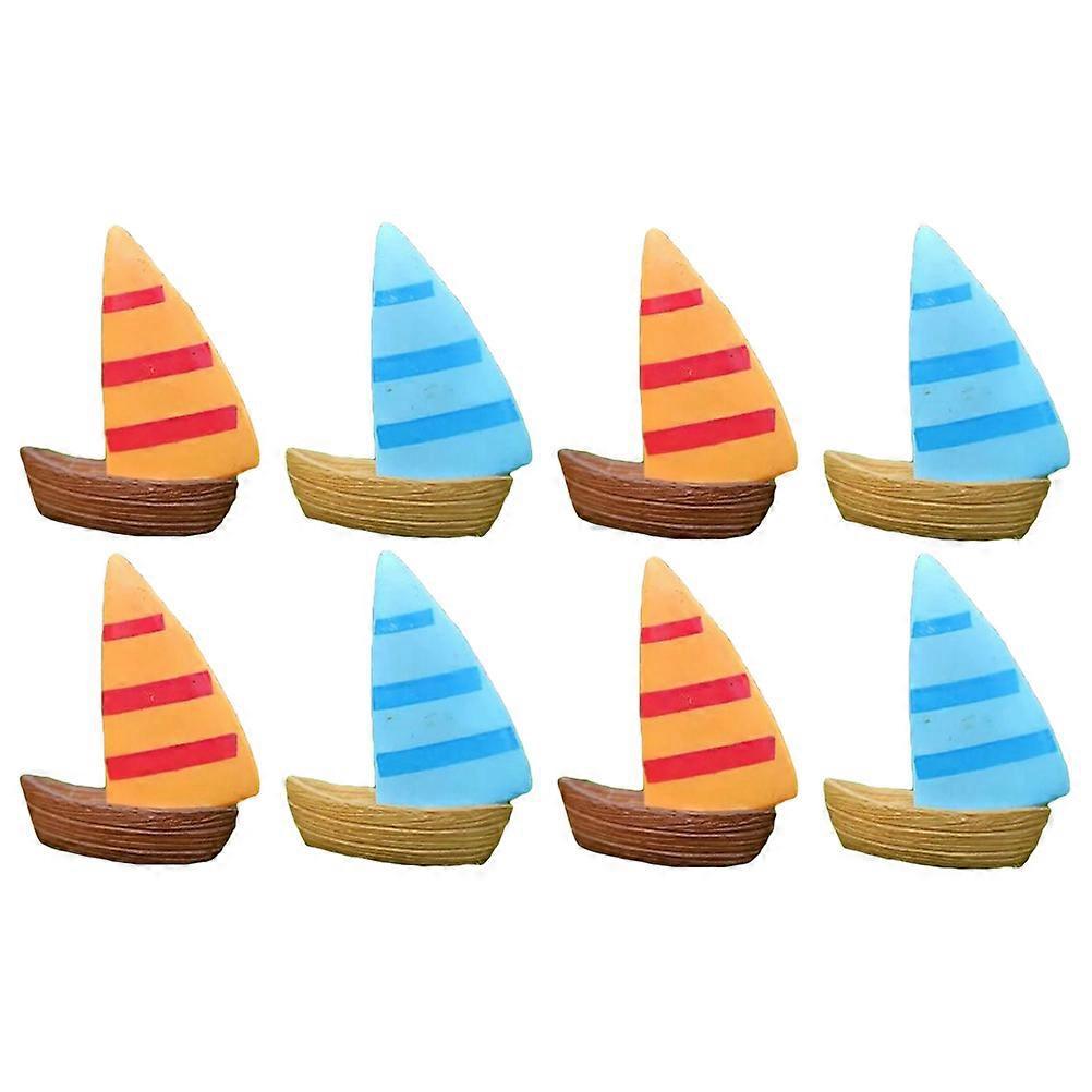 10 Mini-segelboot-mikrolandschaft-moos-sukkulenten-topfornamente Bonsai-feengartenlandschaft Diy-dekoration-3.00x2.50x1.30cm