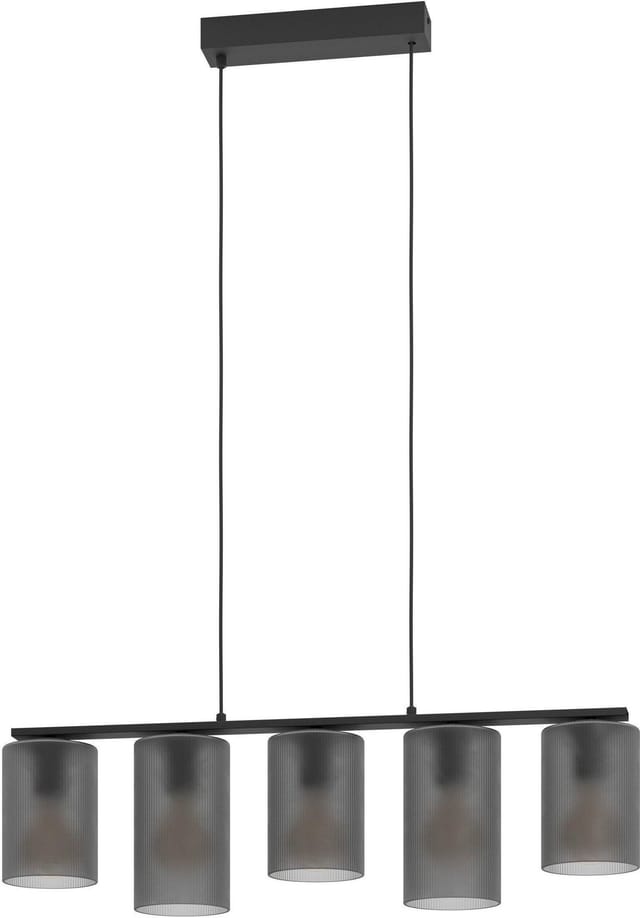 EGLO COLOMERA LANGER TISCH 5XE27 SCHWARZ/GRAU