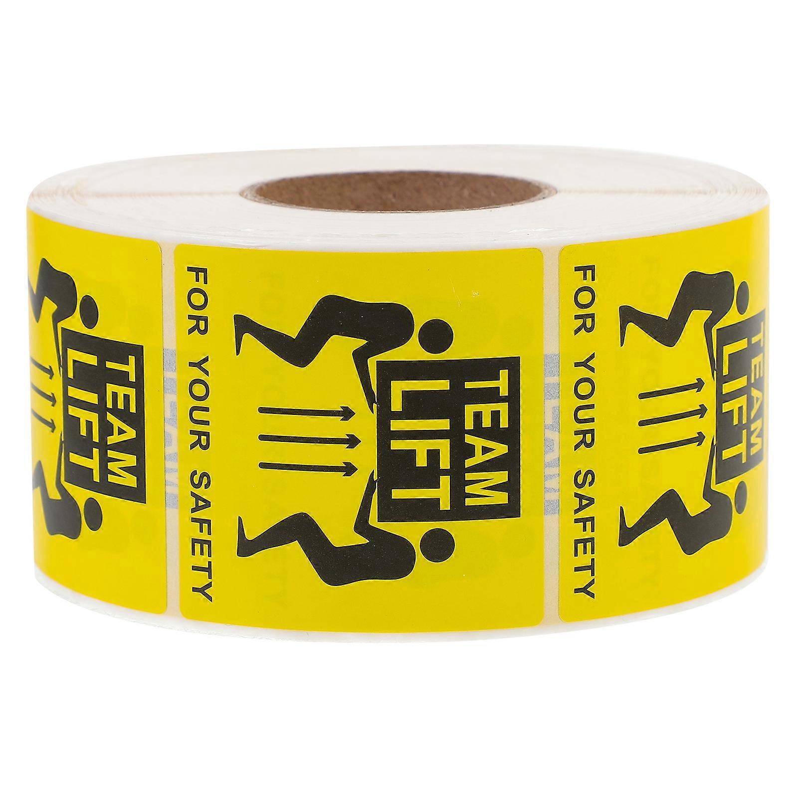 Rolle Team Lift Etiketten Aufkleber Für Schwere Transporte Warnaufkleber Team Lift Paketetiketten (1000 Etiketten/rolle)-5.00x5.00x0.01cm
