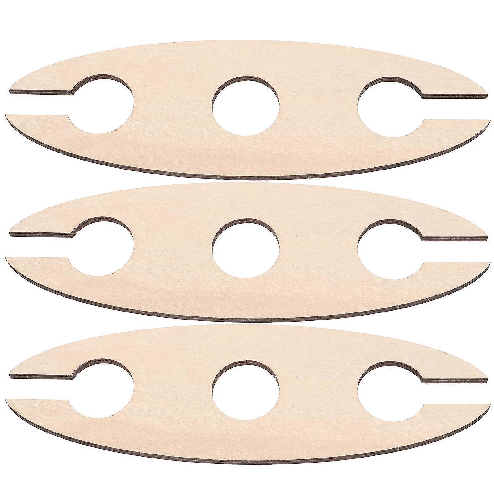 3-teiliges Weinregal Aus Holz Für Rotwein, Khaki (für Zuhause)-22.00x7.00x0.50cm-khaki