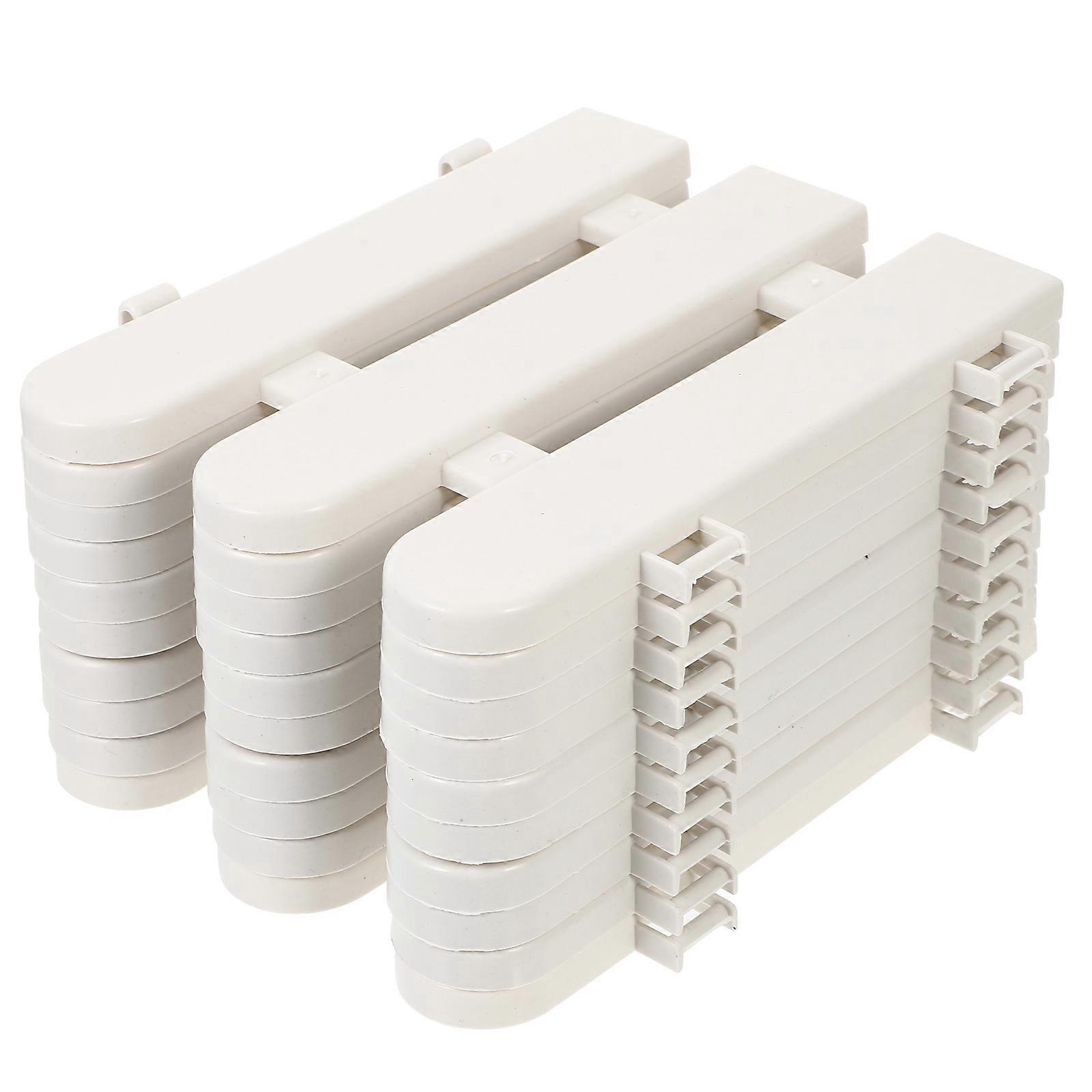 10 Stück Dekorativer Kunststoff-lattenzaun, Ausstellungszaun, Gartenzaun, Wegzaun-20.00x17.00x0.80cm-white