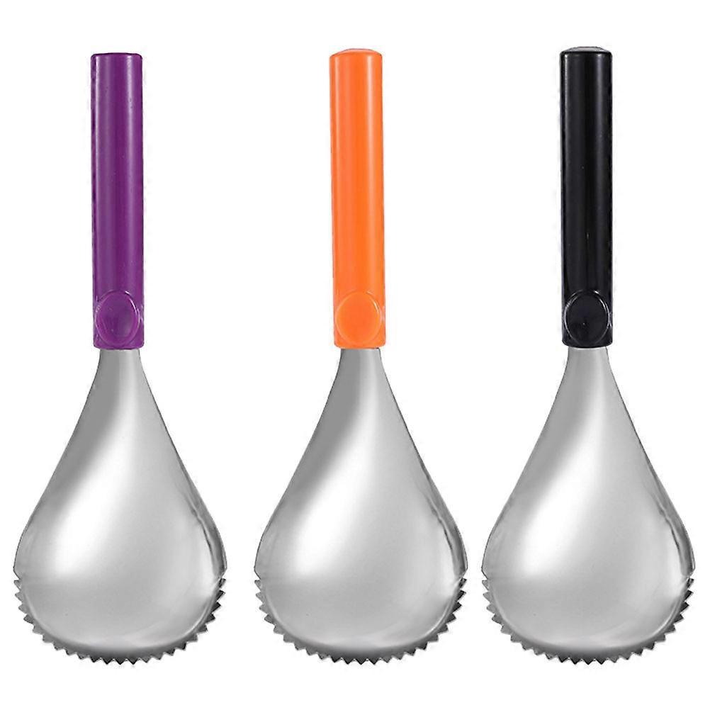 3-teiliges Set Kürbisausstecher Aus Edelstahl, Manueller Kürbisentkerner, Kürbisfleischtrenner-25x8.5x1cm